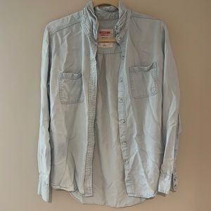Light Wash Jean Button Up